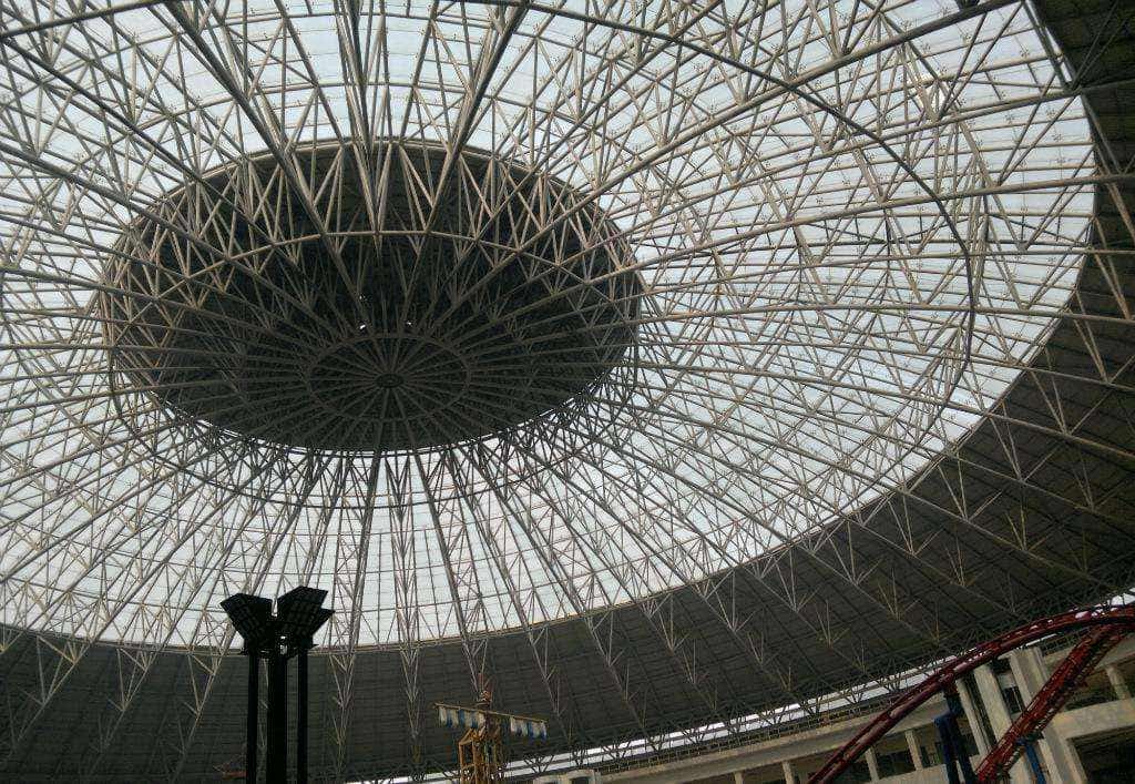 北辰水泥厂网架安装